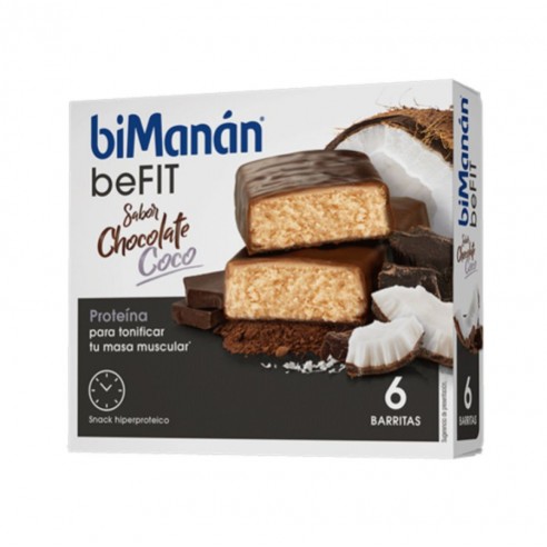 BIMANAN BE FIT 6 BARRITAS CHOCOLATE Y...