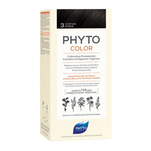PHYTO COLOR 3 CASTAÑO OSCURO
