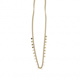 LOOM COLLAR CHAPITAS DORADO