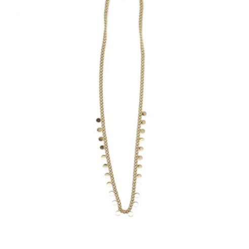 LOOM COLLAR CHAPITAS DORADO