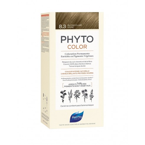 PHYTO COLOR 8,3 RUBIO CLARO DORADO