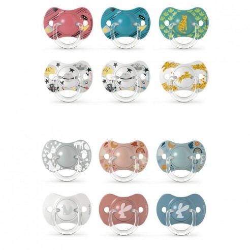 CHUPETE FISIOLOGICO 0-6 M SILICONA 2 UND