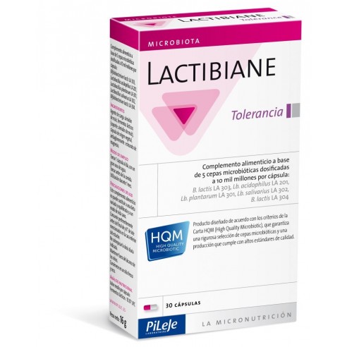 PILEJE LACTIBIANE TOLERANCE 30 CAPSULAS